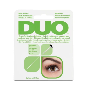 דבק ריסים DUO-במברשת דקה ונוחה