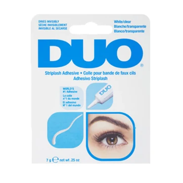 דבק לריסים DUO הטוב בעולם- צבע לבן שקוף
