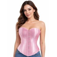 מחוך סאטן מבריק בצבע וורוד