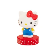 מנורת לילה הלו קיטי עם אוברול כחול