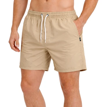 בגד ים קצר בצבע בז'