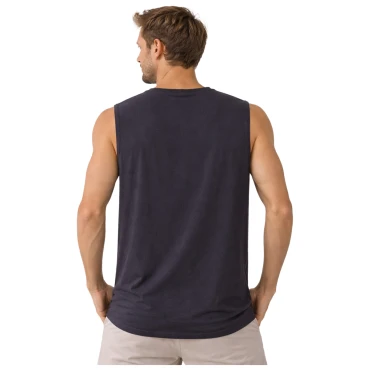 גופיית גבר שחורה Sunshine עם הדפס קטן