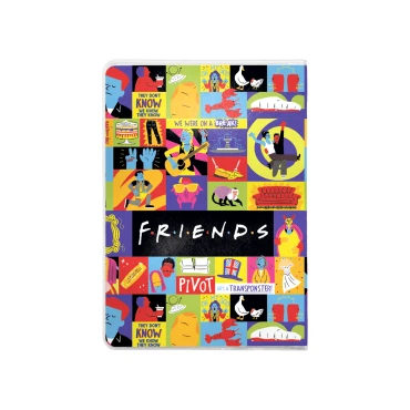 כיסוי לכרטיסים Friends אייקונים ולוגו