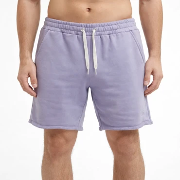 מכנסי טריינינג קצרים סגול בהיר