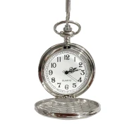 שעון כיס בצבע כסף