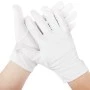 כפפות סאטן קצרות לגברים - לבן