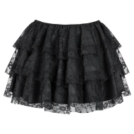 חצאית תחרה בצבע שחור