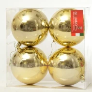 סט 4 כדורי כריסמס 10 סמ