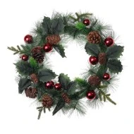 זר אצטרובלים אדמדם