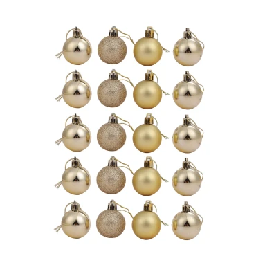 סט 20 כדורי כריסמס