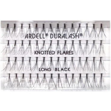 ריסים בודדים - knotted long black