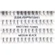 ריסים בודדים - knot free medium black