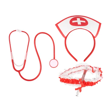 סט אחות - סטטוסקופ, בירית, קשת ומזרק