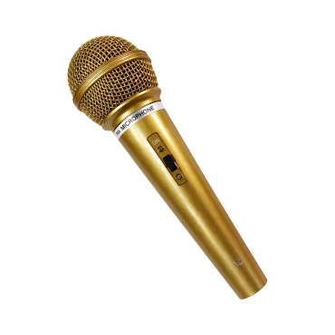 מיקרופון דמי בצבע זהב