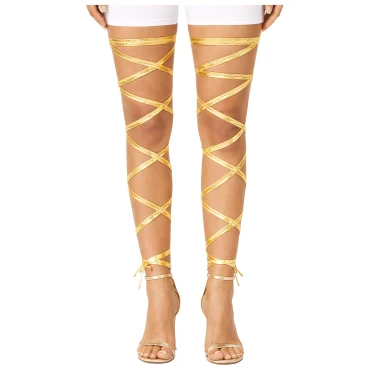 רצועות קשירה לרגליים - זהב