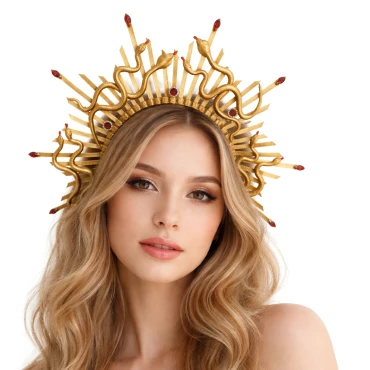 קשת מדוזה בצבע זהב