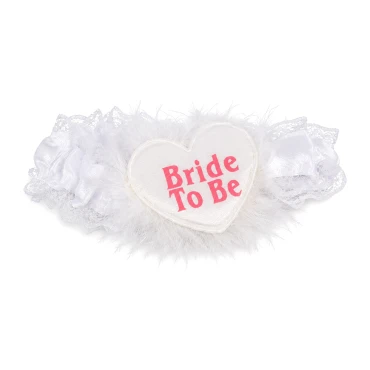 בירית לבנה למסיבת רווקות עם כיתוב Bride To Be