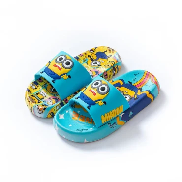 כפכפי מיניונים תכלת צהוב