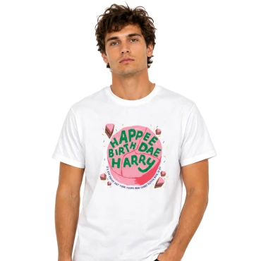חולצת הארי פוטר Hapee Birthdae Harry בצבע לבן