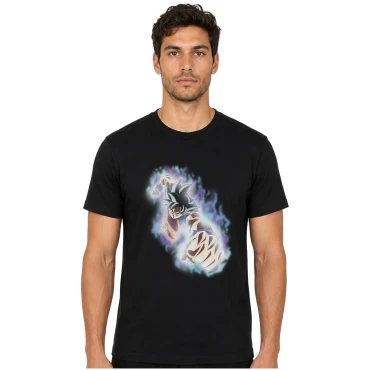 חולצת דרגון בול סופר שחורה גוקו Ultra Instinct
