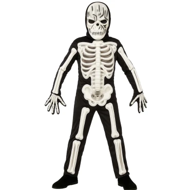 תחפושת שלד עצמות בולטות לילדים