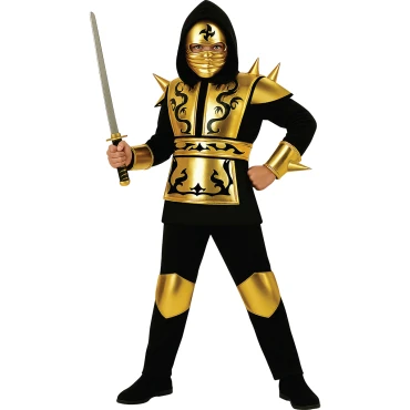 תחפושת דרקון נינג'ה מוזהב לילדים