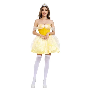 תחפושת בל שמלה קצרה