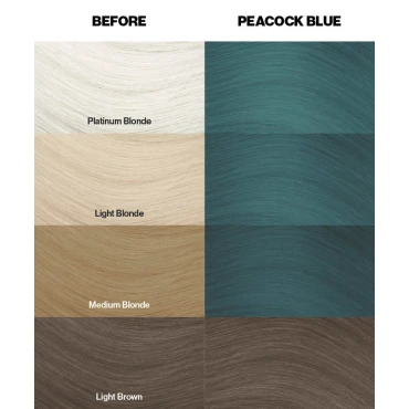 צבע שיער טורקיז Peacock Blue