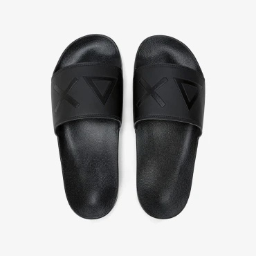 נעליים לגבר SUN68 SLIPPERS LOGO BLACK