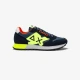 נעלי סניקרס לגבר SUN68 JAKI FLUO - Navy Blue