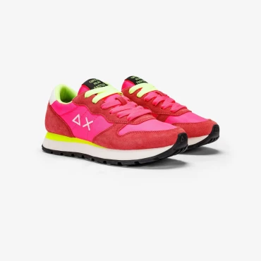 נעלי סניקרס לאישה SUN68 ALLY SOLID NYLON - Fuchsia