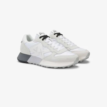 נעלי סניקרס לגבר SUN68 JAKI 2.0 BICOLOR BIANCO\BIANCO