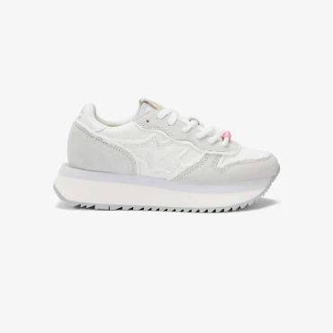 נעלי סניקרס לאישה SUN68 BIG STARGIRL CANVAS OFF WHITE