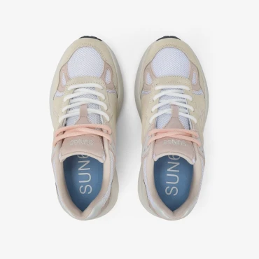 נעלי סניקרס לאישה SUN68 VENUS SUEDE OFF WHITE