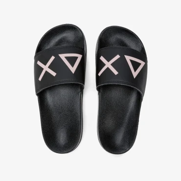 נעליים לאישה SUN68 SLIPPERS LOGO BLACK