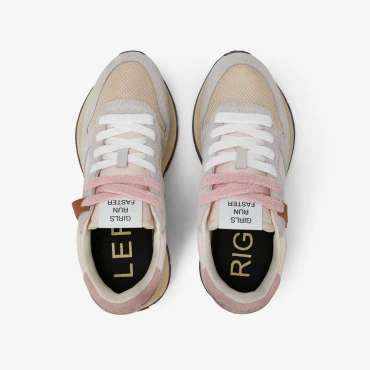 נעלי סניקרס לאישה SUN68 ALLY VINTAGE SNEAKER- PORCELAIN PINK