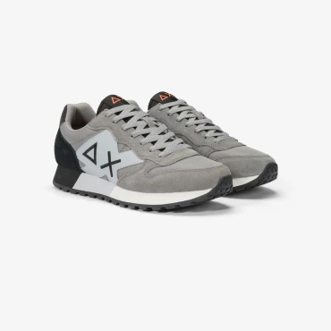 נעלי סניקרס לגבר SUN68 JAKI SOLID - Light Gray