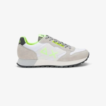 נעלי סניקרס לגבר SUN68 JAKI FLUO - White