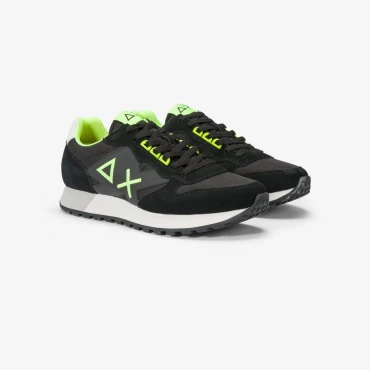 נעלי סניקרס לגבר SUN68 JAKI FLUO - Black