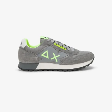 נעלי סניקרס לגבר SUN68 JAKI FLUO - Light Gray