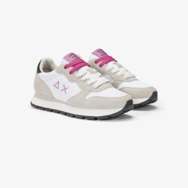 נעלי סניקרס לאישה SUN68 ALLY SOLID NYLON - White