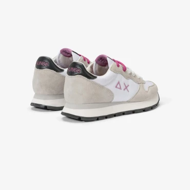 נעלי סניקרס לאישה SUN68 ALLY SOLID NYLON - White