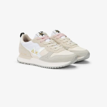 נעלי סניקרס לאישה SUN68 STARGIRL MULTICOLOR - White