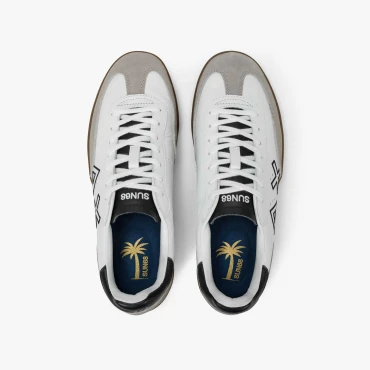 נעלי סניקרס לגבר SUN68 CALIFORNIA SUN LEATHER- White