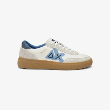 נעלי סניקרס לגבר SUN68 LUIS LOW- Off White