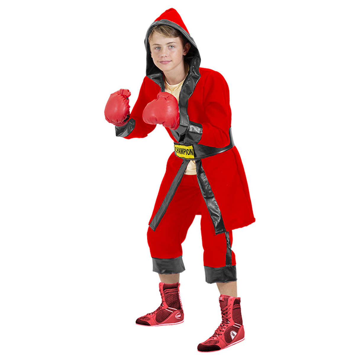 תחפושת מתאגרף אדום ילדים