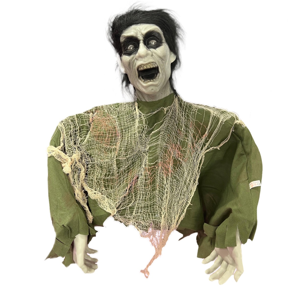 בובה זומבית חצי גוף ממונעת להלוואין בובה זומבית חצי גוף ממונעת להלוואין