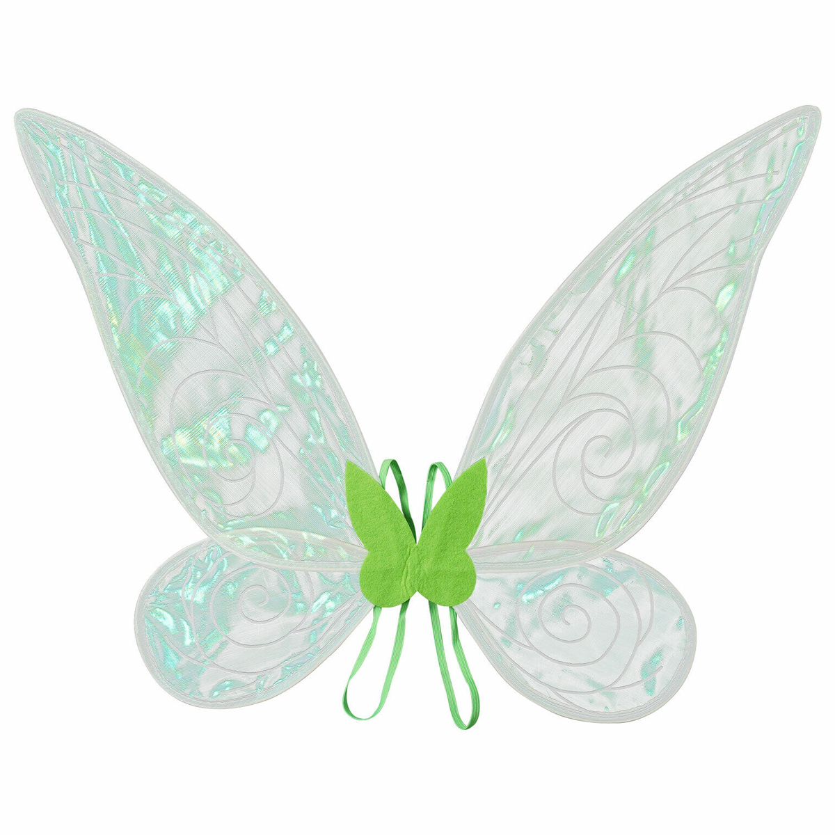 כנפי פיה ירוקות עם עיטורים