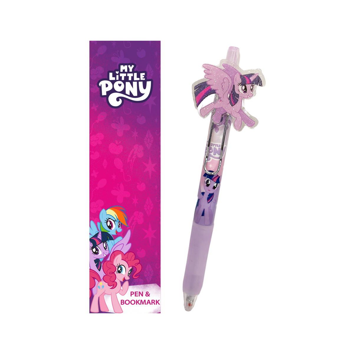 עט הפוני הקטן שלי + סימניה - Twilight Sparkle עט הפוני הקטן שלי + סימניה - Twilight Sparkle