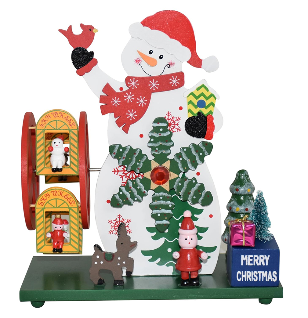 פסלון כריסמס גן שעשועים - איש שלג